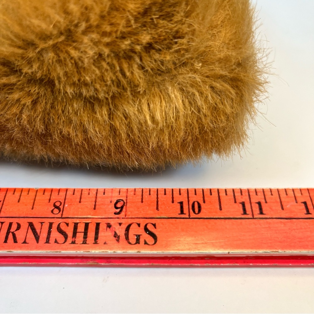 Vintage‎ Gund Brown Bear Puppet with Red Bow Stuffed Animal Teddy Bear - Picture 12 of 12